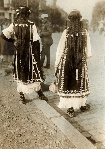Kapsels, Bulgaarse klederdracht, SFA022828596, 1915