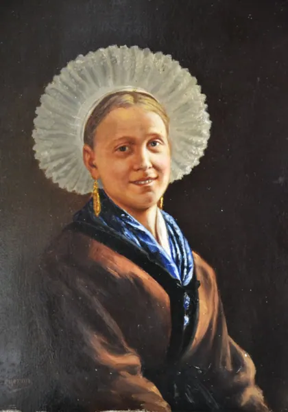 Equihennoise en costume traditionnel (J. Légeron), 1918