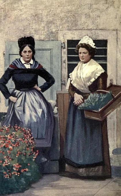 PEASANT GIRLS OF THE GAUSSES - A book of the Cevennes, 1907