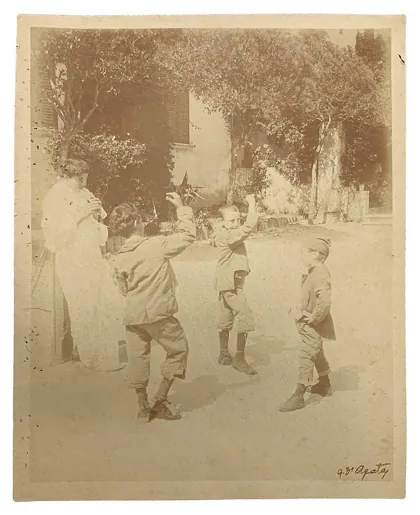 D'Agata, Gaetano (1883-1949) - n. 0244 recto. Cm 22,5x18 - Timbrata - Aste LaRos, 1900