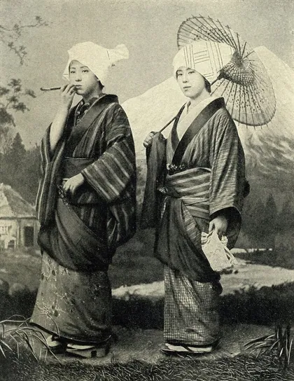 Japanese girls. Before 1902, 1902