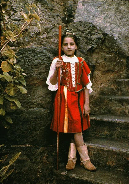 Girl in Traditional Costume, Taken in Madeira, by Sarah Angelina Acland, c.1910, 1910