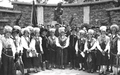 Odkritje spomenika Ivana Cankarja na Vrhniki 1930, 1930