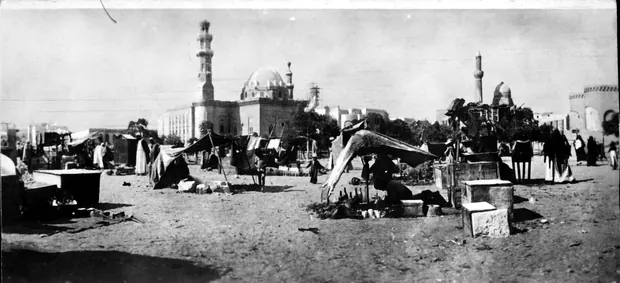 Market at Sultan Hassan, Cairo, 1915