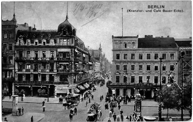 Kranzler and Café Bauer, Berlin, 1911