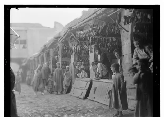 The shoe sellers, Baghdad, 1932