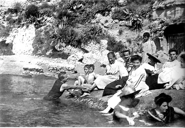 Bathing at Posillipo, Naples, 1890