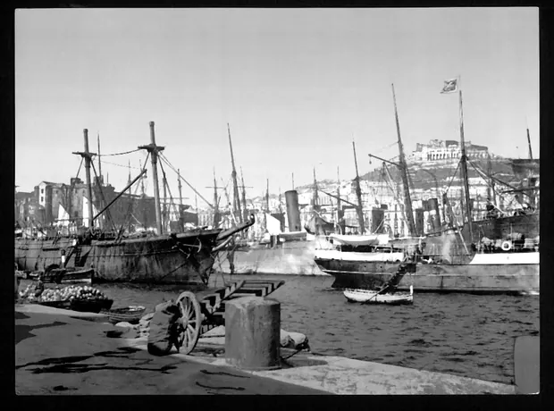 The harbour, Naples, 1890