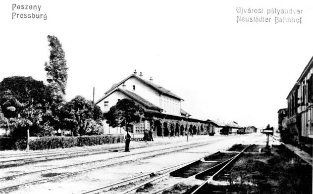 Nivy railway station, Bratislava, 1910