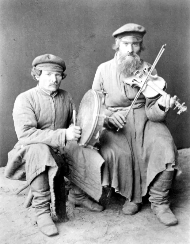 Musicians from the village, Kyiv, 1870