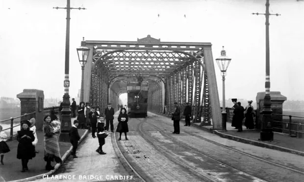 Clarence Bridge, Cardiff, 1905