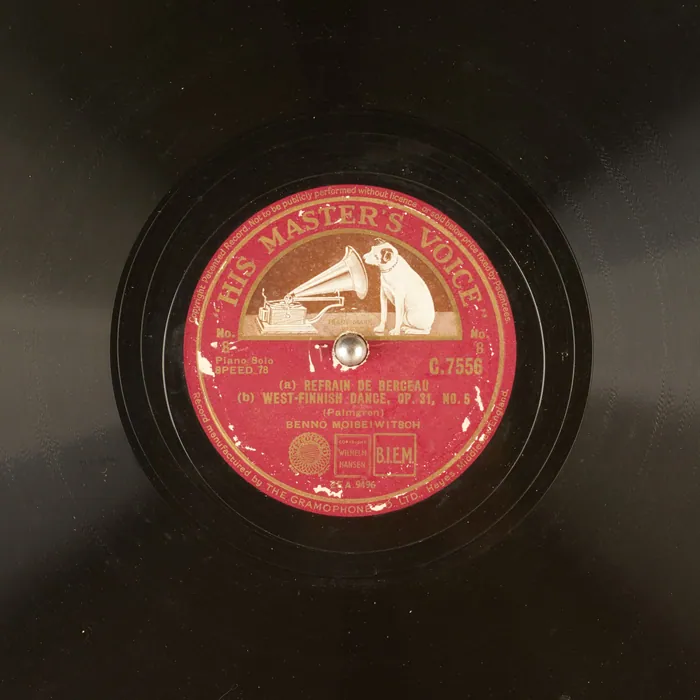 Original record for (a) REFRAIN DE BERCEAU; (b) WEST-FINNISH DANCE