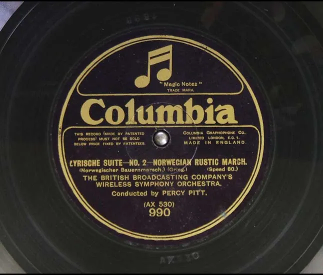 Original record for Lyrische Suite - No. 2 - Norwegian Rustic March (Norwegischer Bauernimarsch)