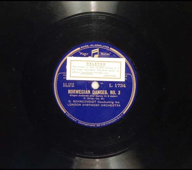 Original record for Norwegian Dances Op. 35 No. 3 Allegro moderato aller marcia (in G Major)
