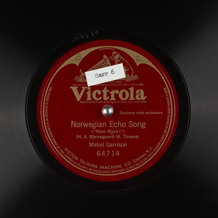 Original record for Norwegian Echo Song ("Kom Kjyra!")