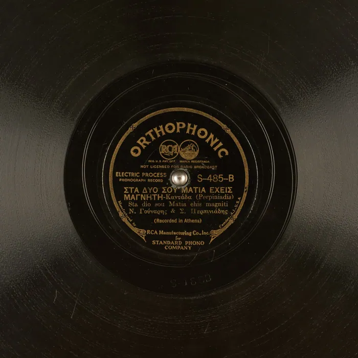 Original record for Sta dio sou Matia ehis magniti