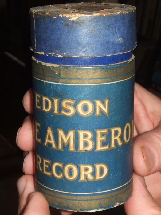 Edison cylinder box — generic, not this issue for Welsh Songs (Edison Amberol)